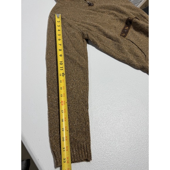 Woolrich Pullover 1/4 Zip Sweater Long Sleeve Brown Women's M Pony Vintage Cozy - Picture 9 of 11